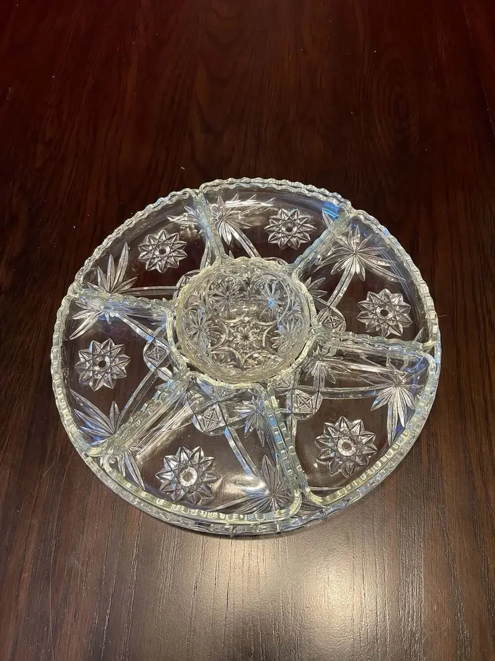 Anchor Hocking EAPC Star of David 8 Piece Lazy Susan Serving Set